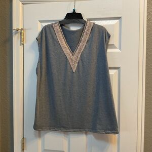 Grey knit top nwt